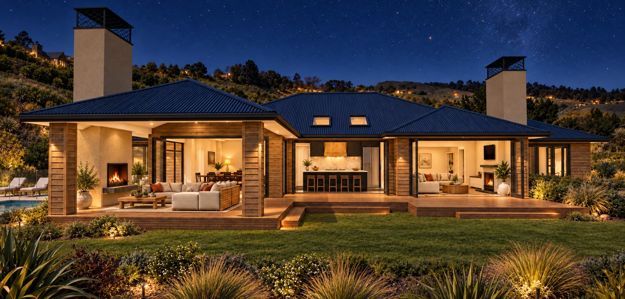 Akaroa cedar-clad house and land package on an 8,255m² site at 224 Durham Drive, Havelock North, by SS Homes Hawke's Bay